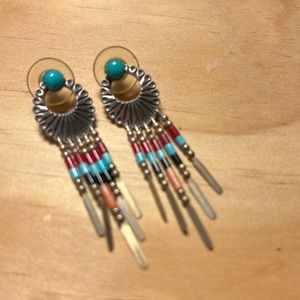 Indian turquoise dangle